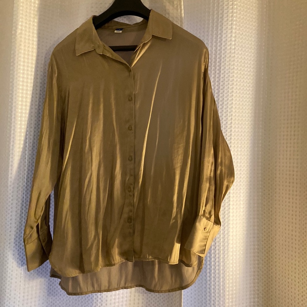 Old Navy Satin Button Down